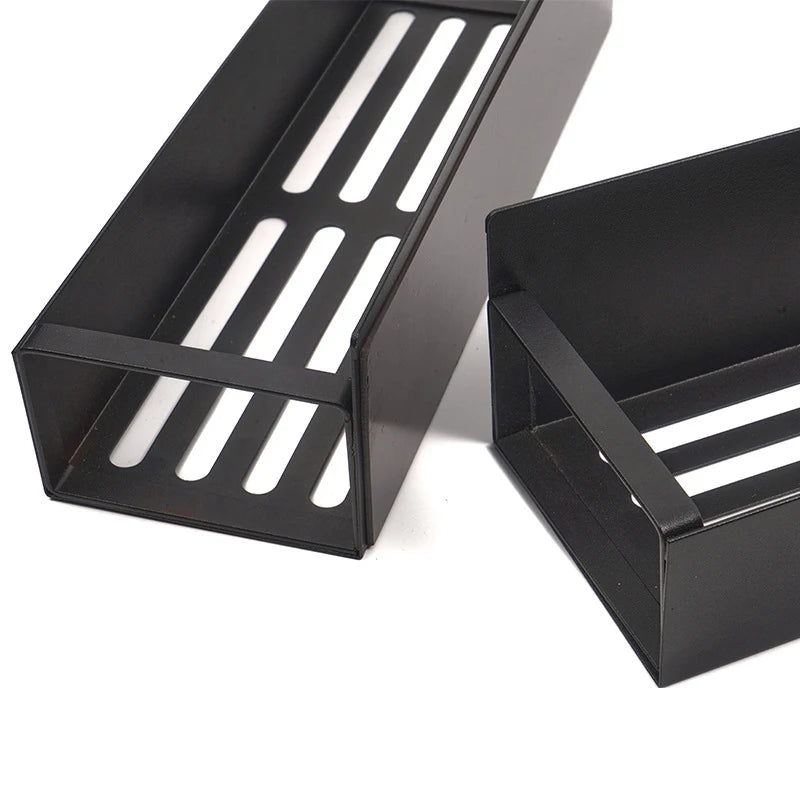 🧂 Magnetic Refrigerator Organizer – Adjustable Side-Mounted Spice Rack with Hooks