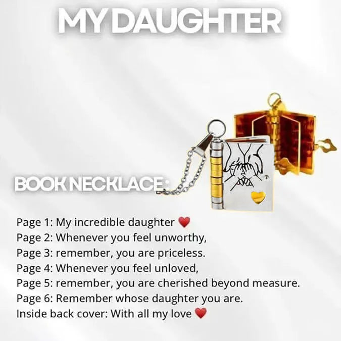 π Custom Engraved Book Locket Necklace β Personalized Photo Pendant