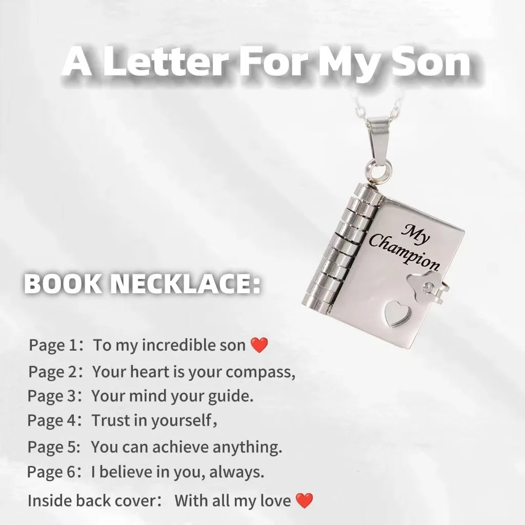 π Custom Engraved Book Locket Necklace β Personalized Photo Pendant