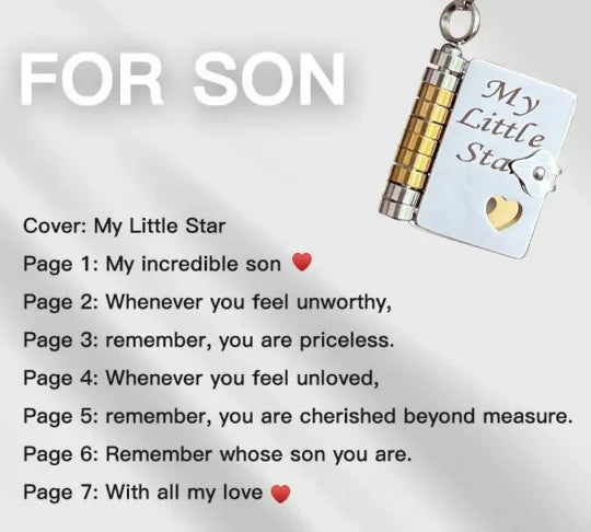 π Custom Engraved Book Locket Necklace β Personalized Photo Pendant
