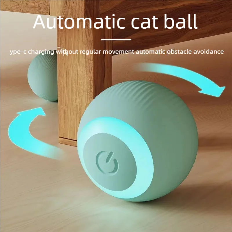 ๐พ Automatic Rolling Interactive Pet Toy Ball โ Rechargeable Cat & Dog Training Teaser