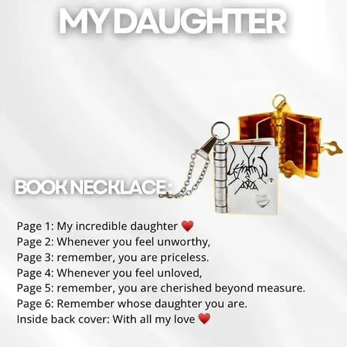 π Custom Engraved Book Locket Necklace β Personalized Photo Pendant
