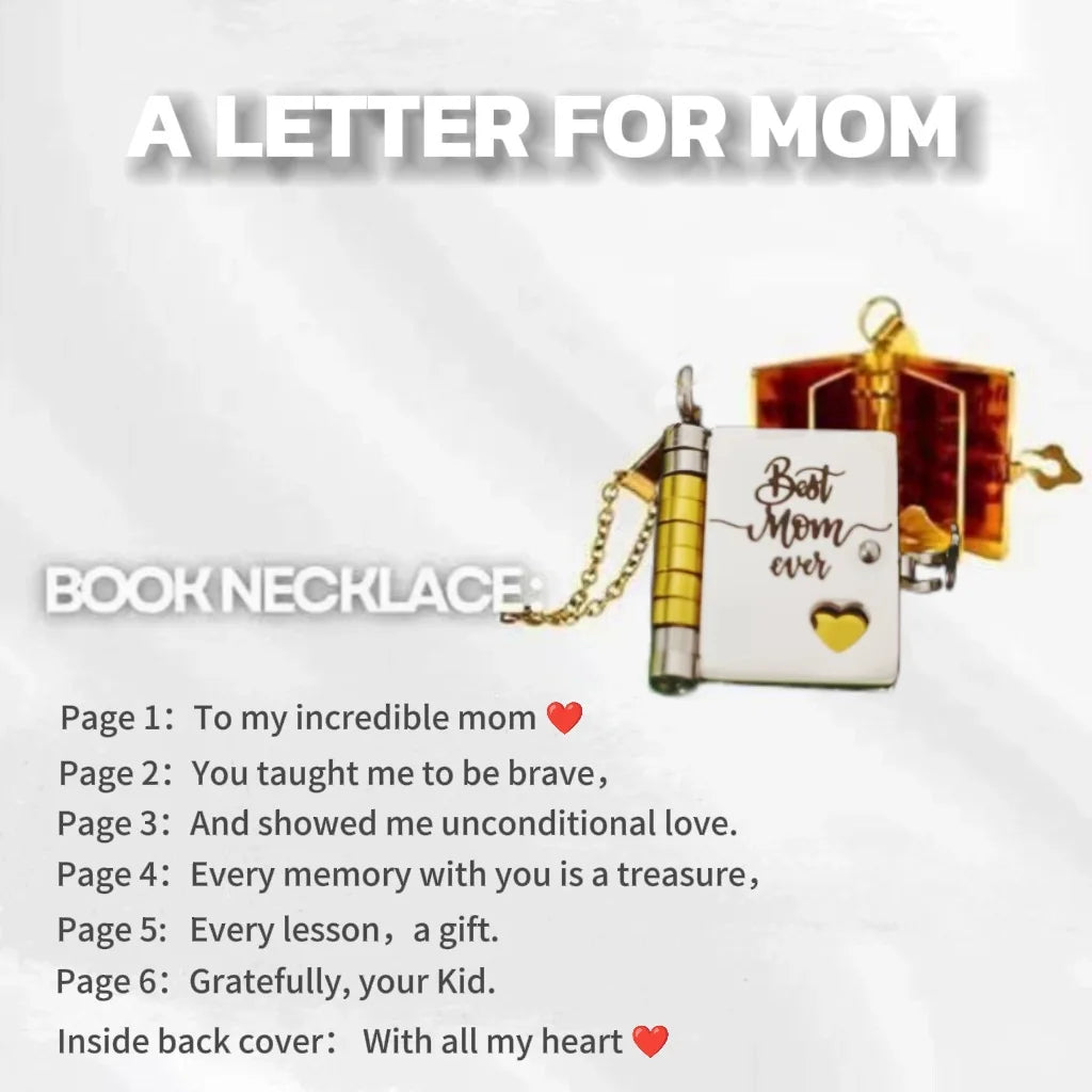 π Custom Engraved Book Locket Necklace β Personalized Photo Pendant