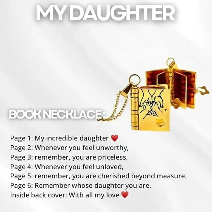 π Custom Engraved Book Locket Necklace β Personalized Photo Pendant