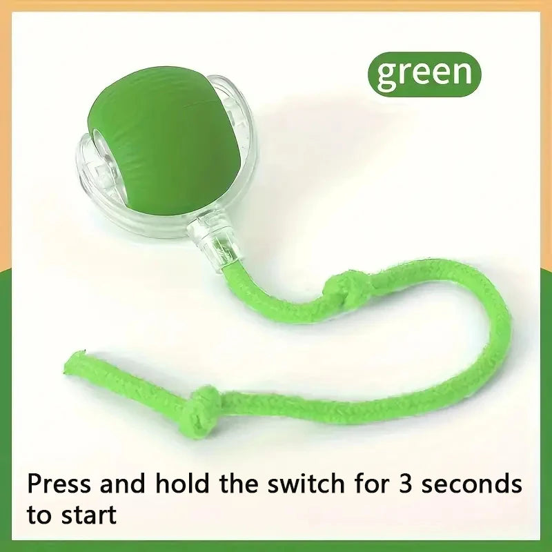๐พ Automatic Rolling Interactive Pet Toy Ball โ Rechargeable Cat & Dog Training Teaser
