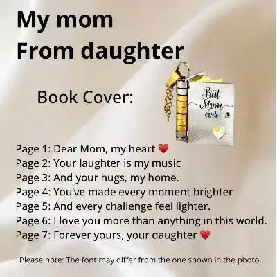 π Custom Engraved Book Locket Necklace β Personalized Photo Pendant