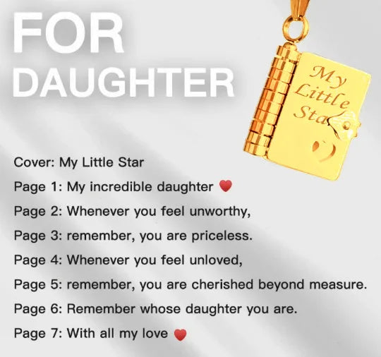 π Custom Engraved Book Locket Necklace β Personalized Photo Pendant