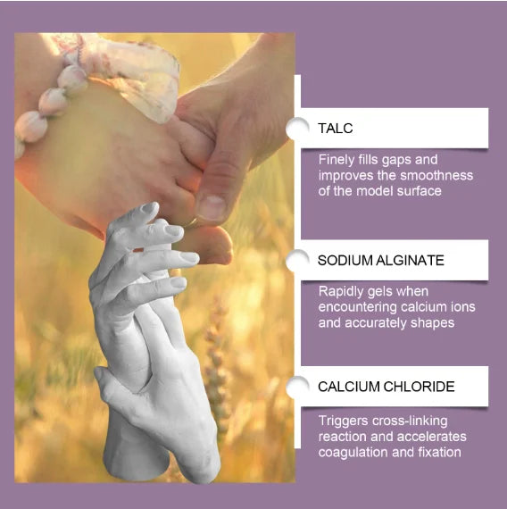 👫 DIY Couple’s Hand Casting Kit – Create Lasting Handprints & Sculptures