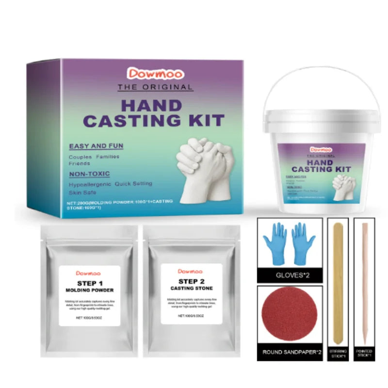 👫 DIY Couple’s Hand Casting Kit – Create Lasting Handprints & Sculptures